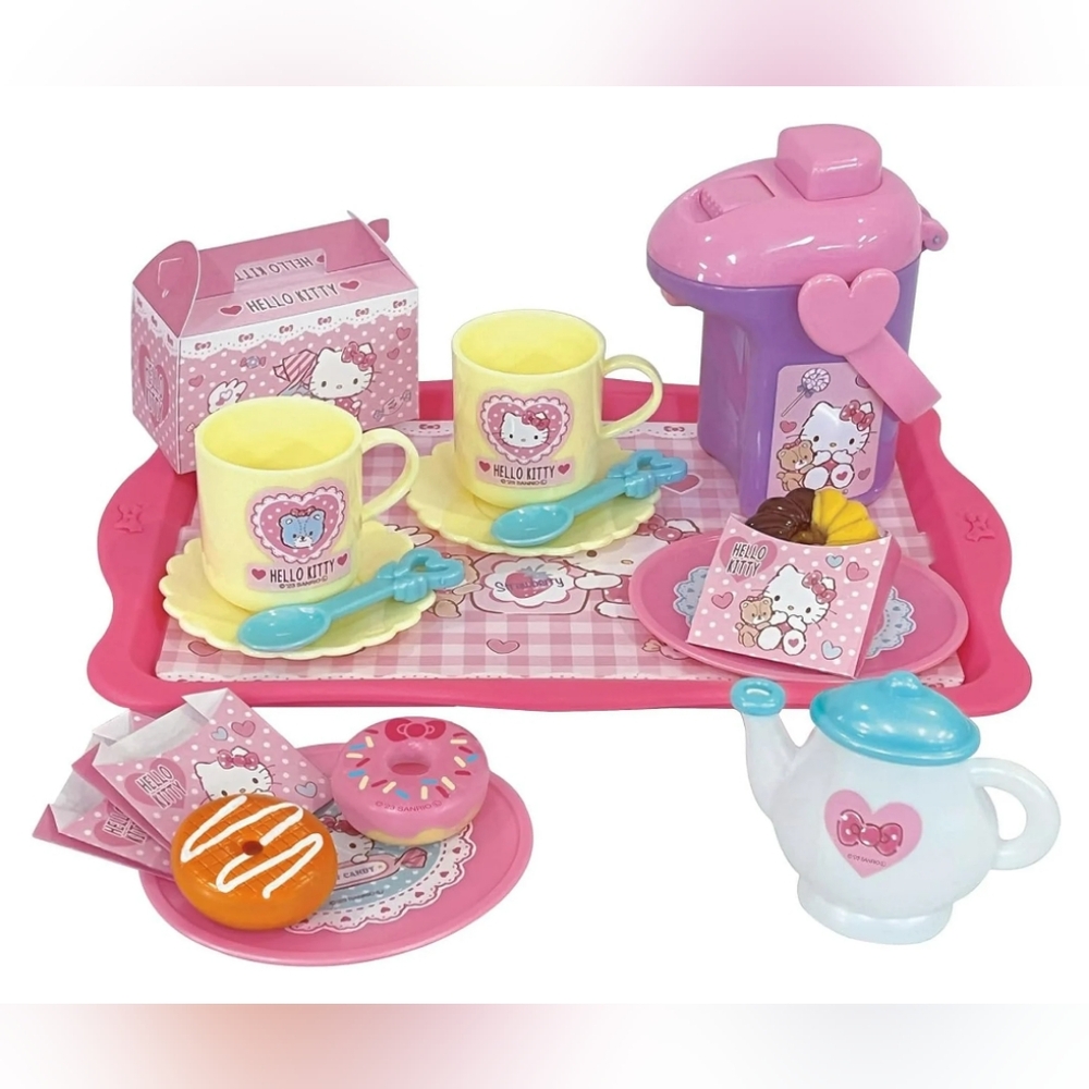 JAPAN EXCLUSIVE - Hello Kitty Tea Party Playset - Picture 2 of 8